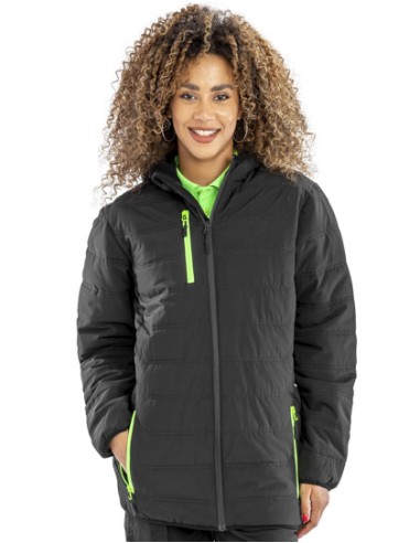 RES-R240X-Recycled Black Compass Padded Winter Jacket